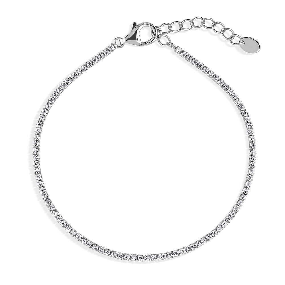 CZ Tennis Bracelet Set in Gold Flashed Sterling Silver