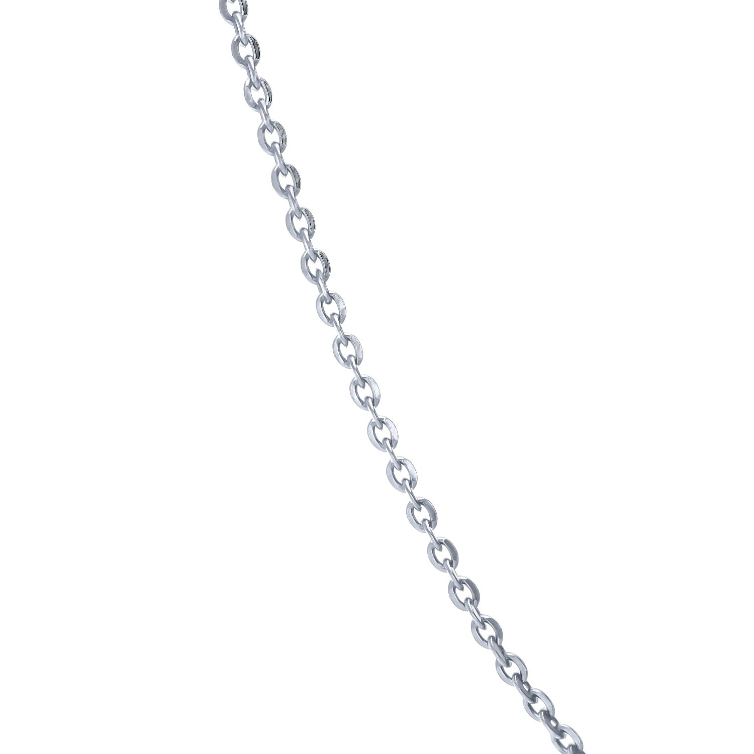 Italian Rolo Chain Necklace in Sterling Silver