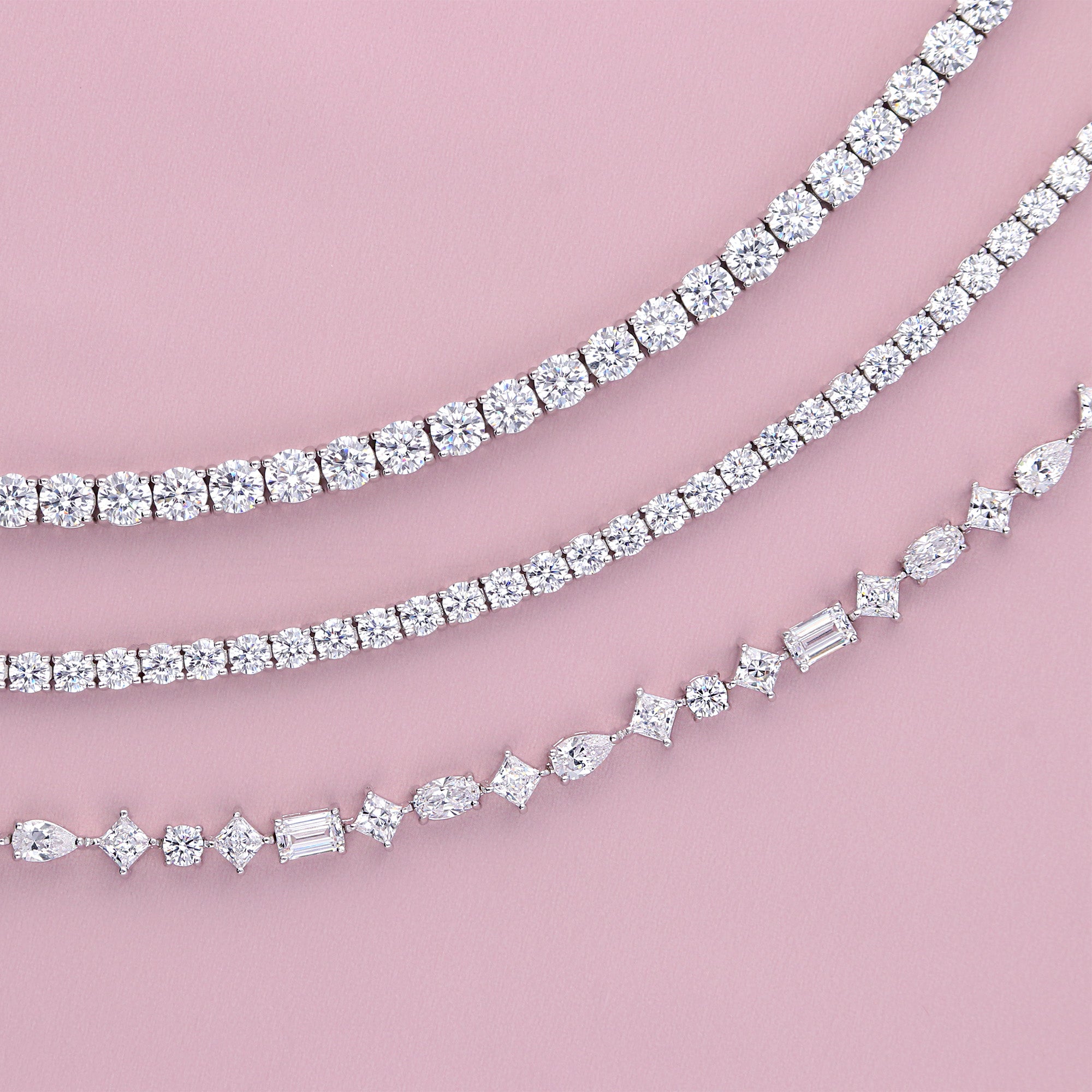 CZ Tennis Bracelet in Sterling Silver