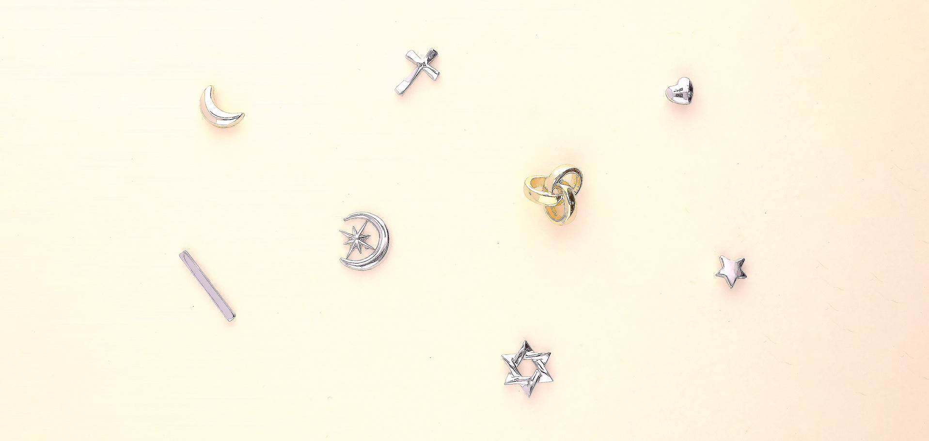 Assorted Simple Silver Studs