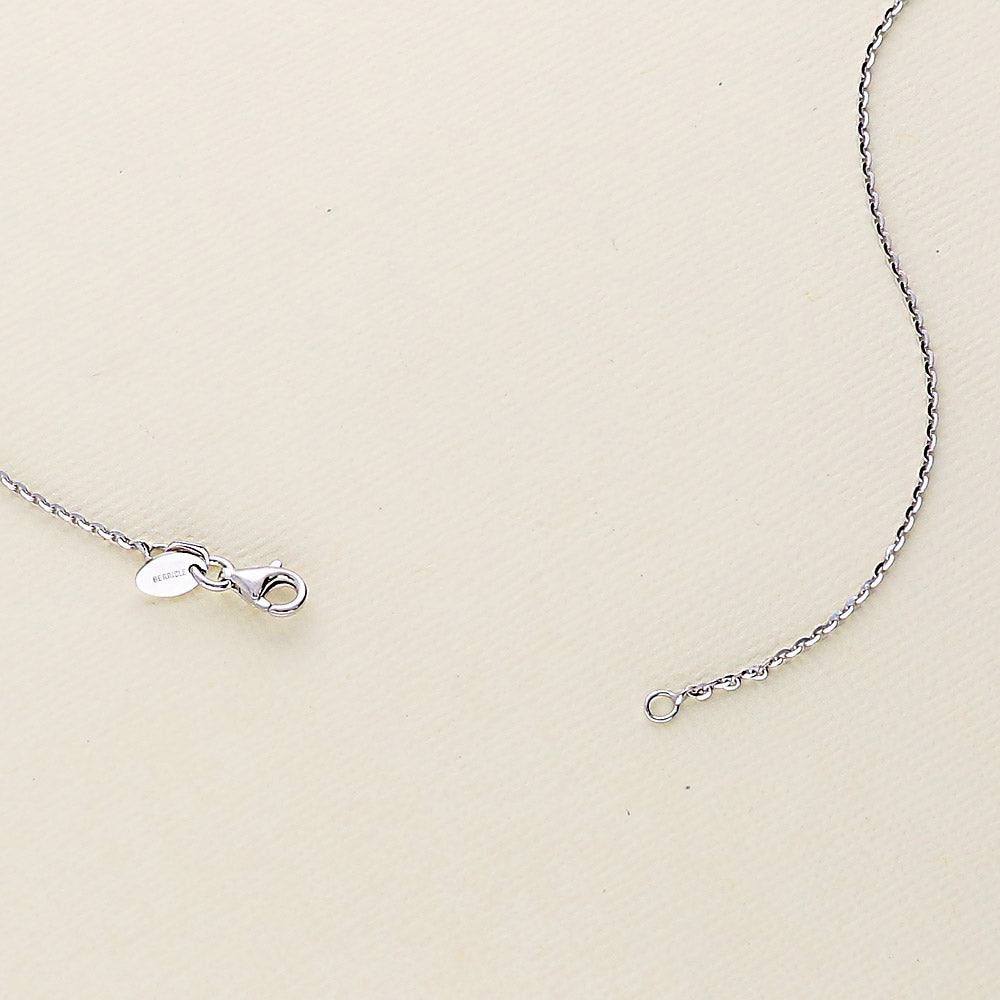 Italian Rolo Chain Necklace in Sterling Silver