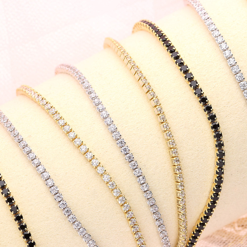CZ Tennis Bracelet in Sterling Silver