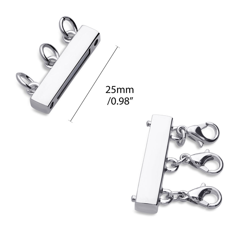 Triple Necklace Layering Clasp, 2-Piece