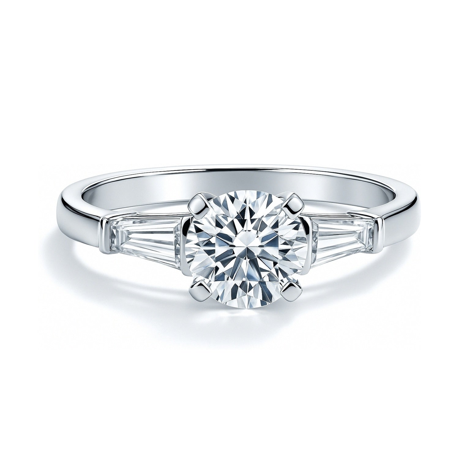 Solitaire 1ct CZ Ring in Sterling Silver