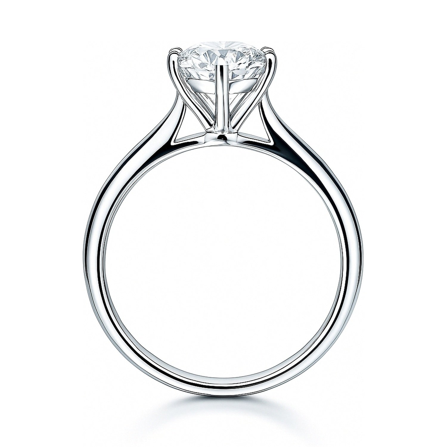 Solitaire 2ct CZ Ring in Sterling Silver