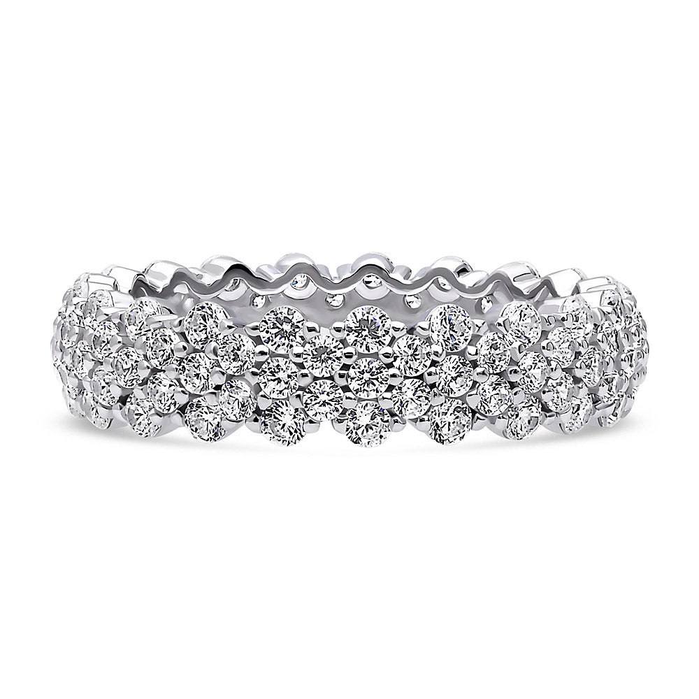 CZ Eternity Ring in Sterling Silver, 1 of 4