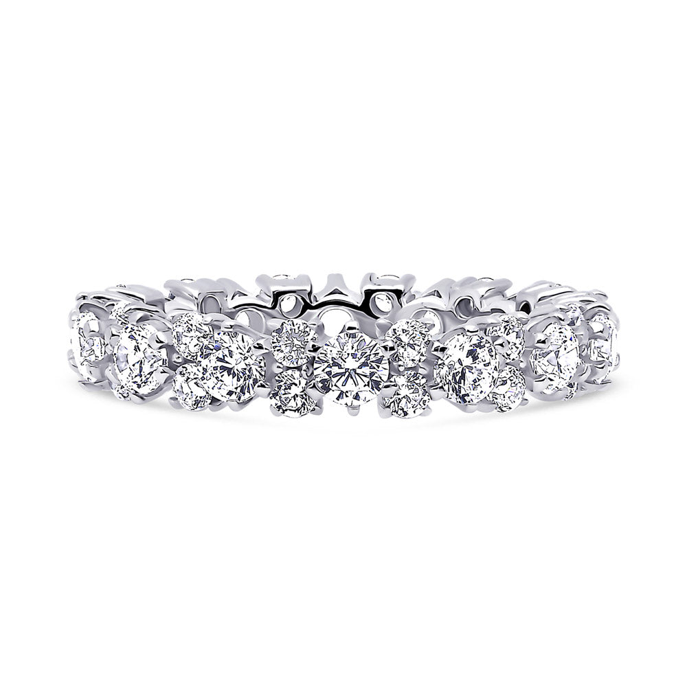 CZ Eternity Ring in Sterling Silver, 1 of 4
