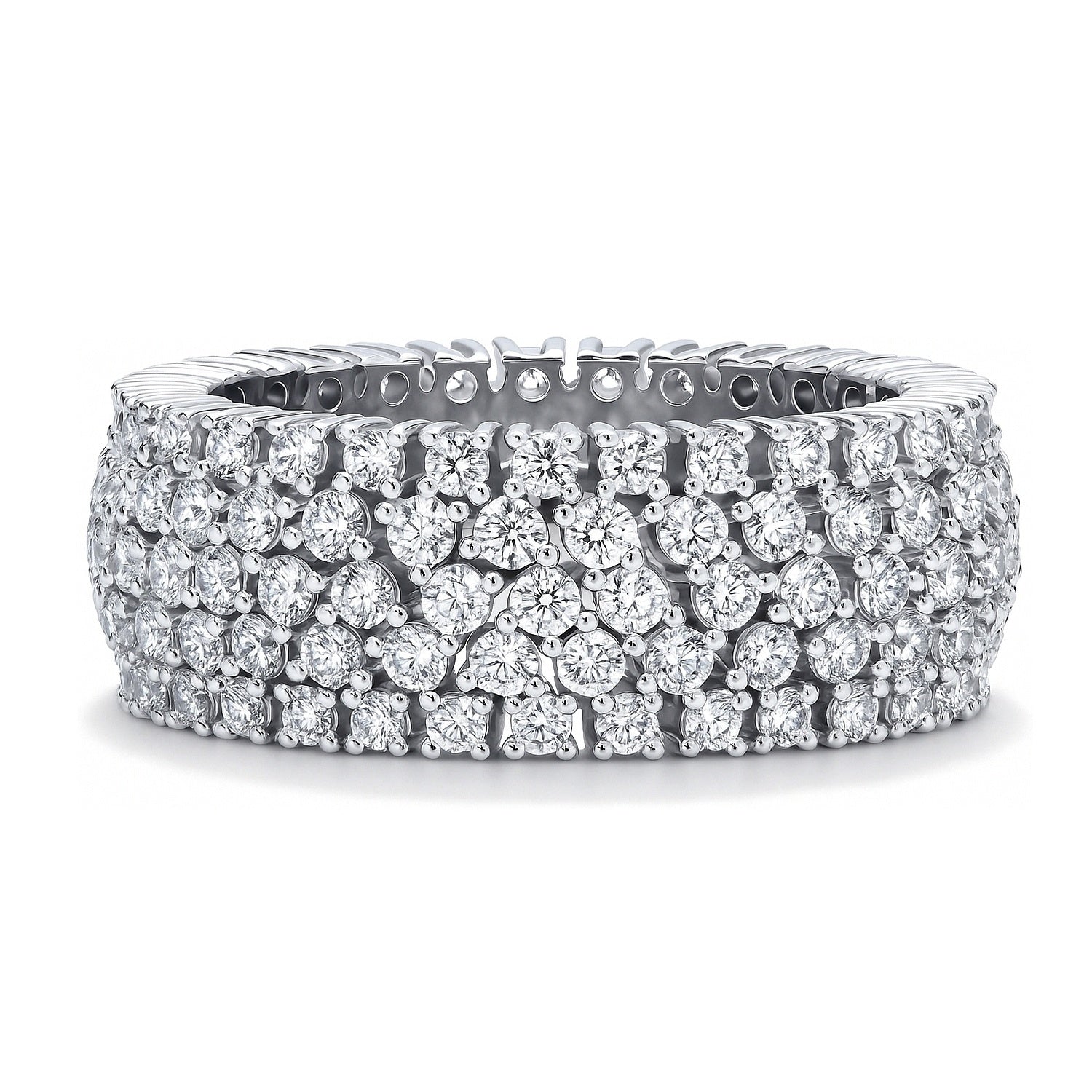 Sterling Silver Cubic Zirconia CZ Eternity Ring #R1881-01 – BERRICLE
