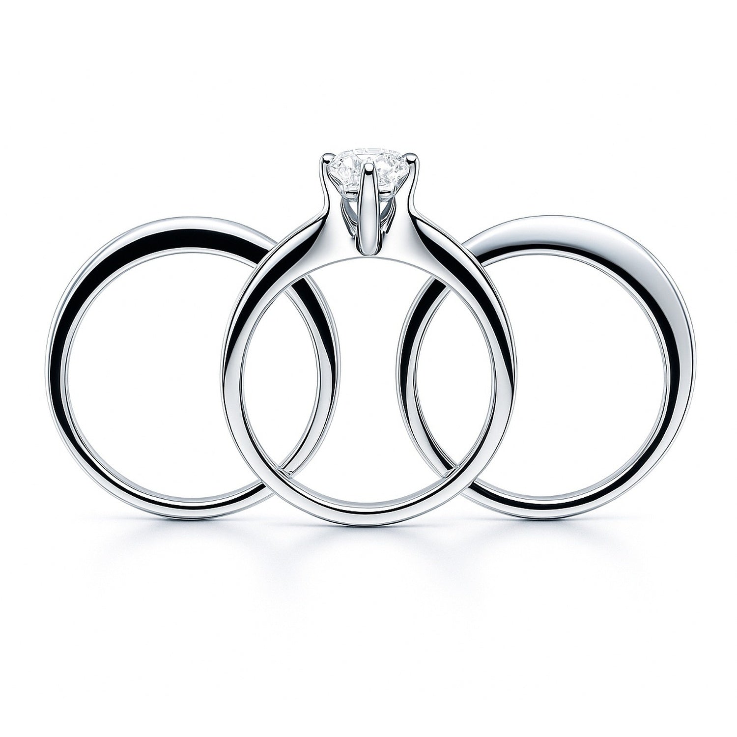 Solitaire 1.6ct Marquise CZ Ring Set in Sterling Silver