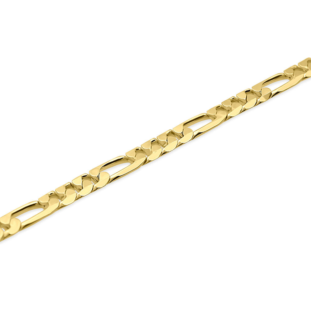 Front view of Figaro Chain Anklet Ankle Bracelet in Base Metal