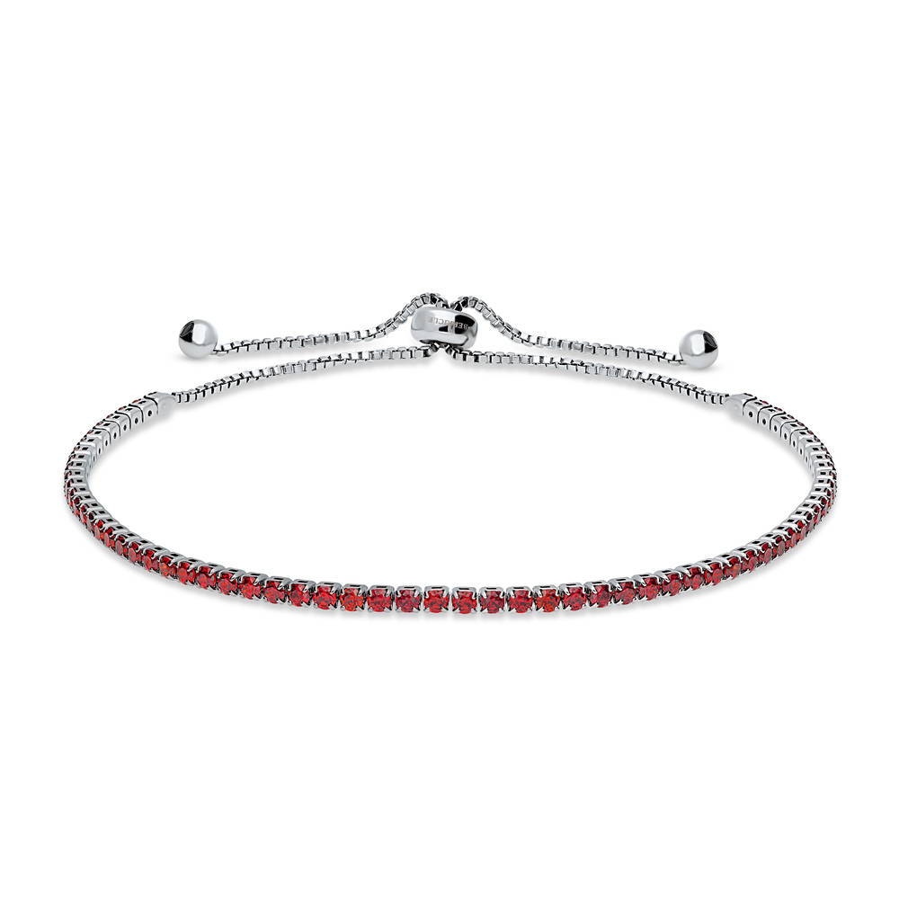 CZ Statement Tennis Bracelet in Silver-Tone