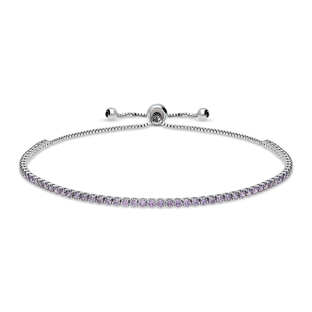 CZ Statement Tennis Bracelet in Silver-Tone