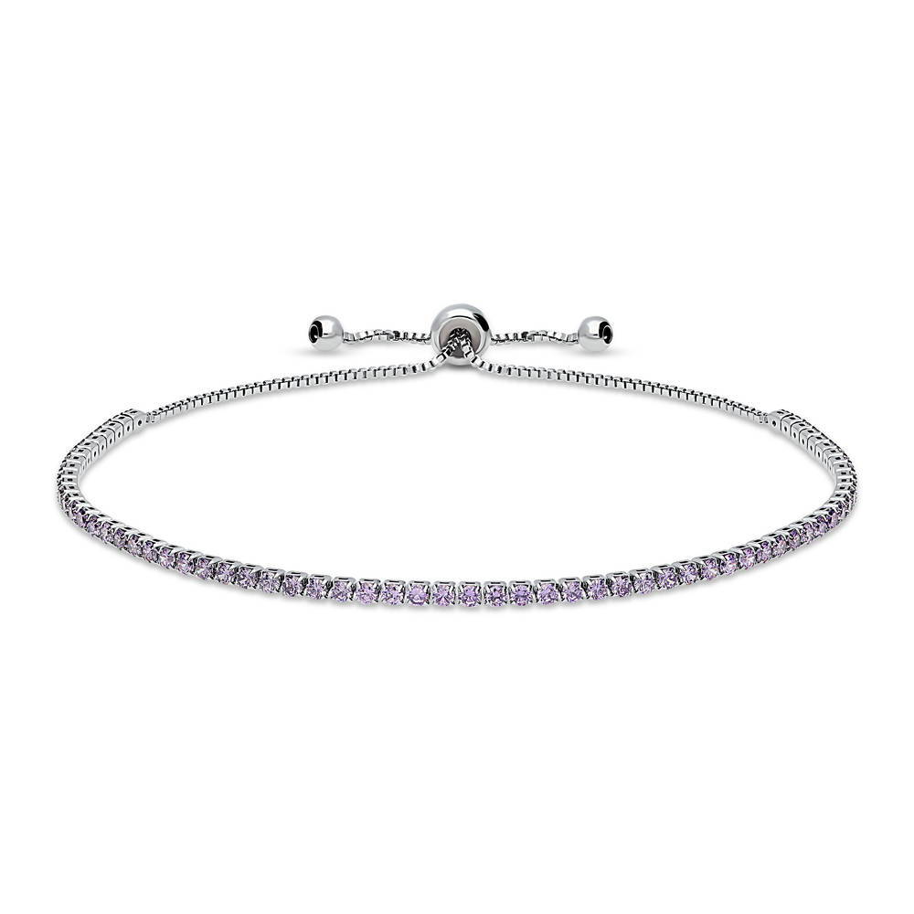 CZ Statement Tennis Bracelet in Silver-Tone