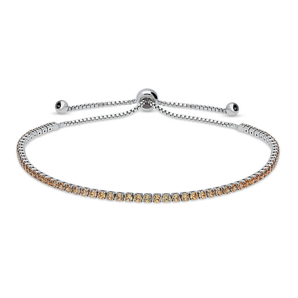 CZ Statement Tennis Bracelet in Silver-Tone, 1 of 13