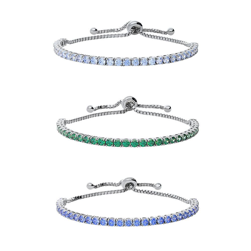 CZ Statement Tennis Bracelet in Sterling Silver