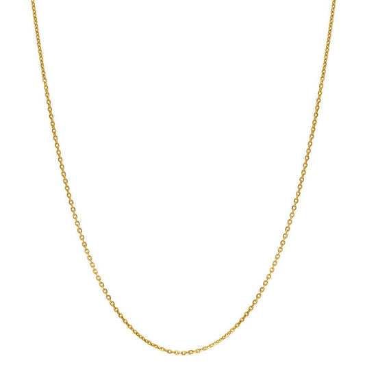 Italian Rolo Chain Necklace in Gold Flashed Sterling Silver 1mm