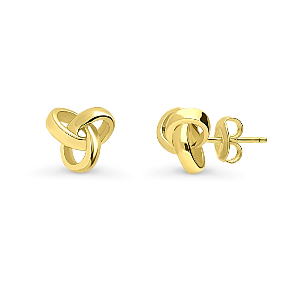 Love Knot Stud Earrings in Sterling Silver