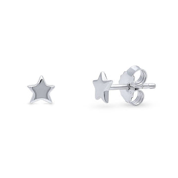 Star Stud Earrings in Sterling Silver
