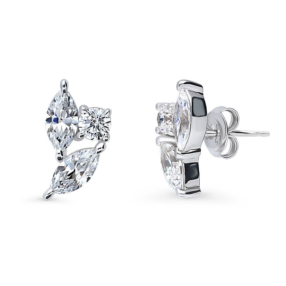 Marquise Studs - Silver - Jewels & Aces