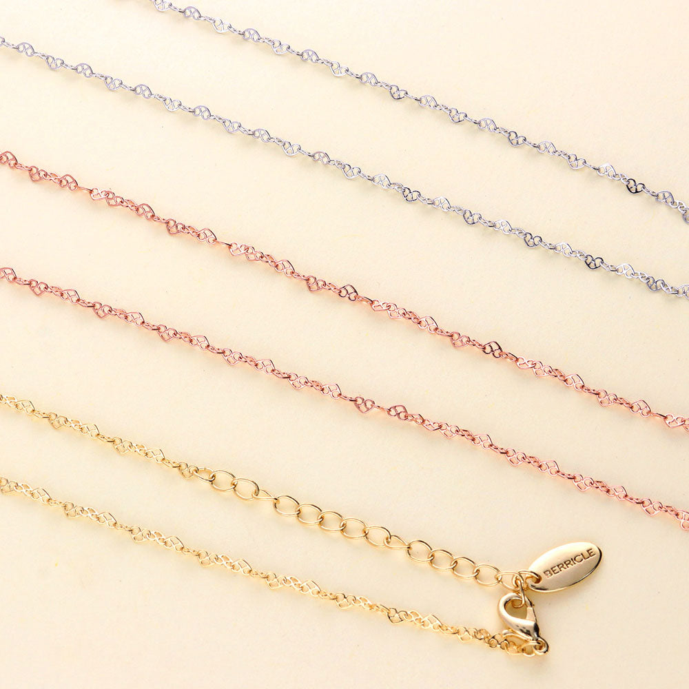 Heart Link Chain Necklace