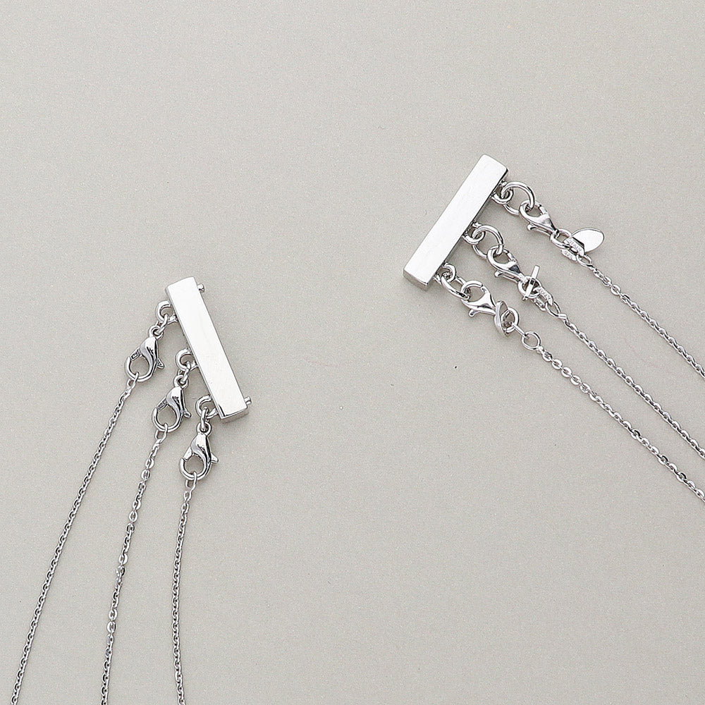 Triple Necklace Layering Clasp, 2-Piece