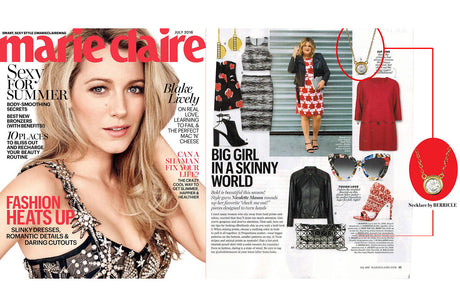 Marie Claire Magazine / Publication Features Solitaire Pendant Necklace