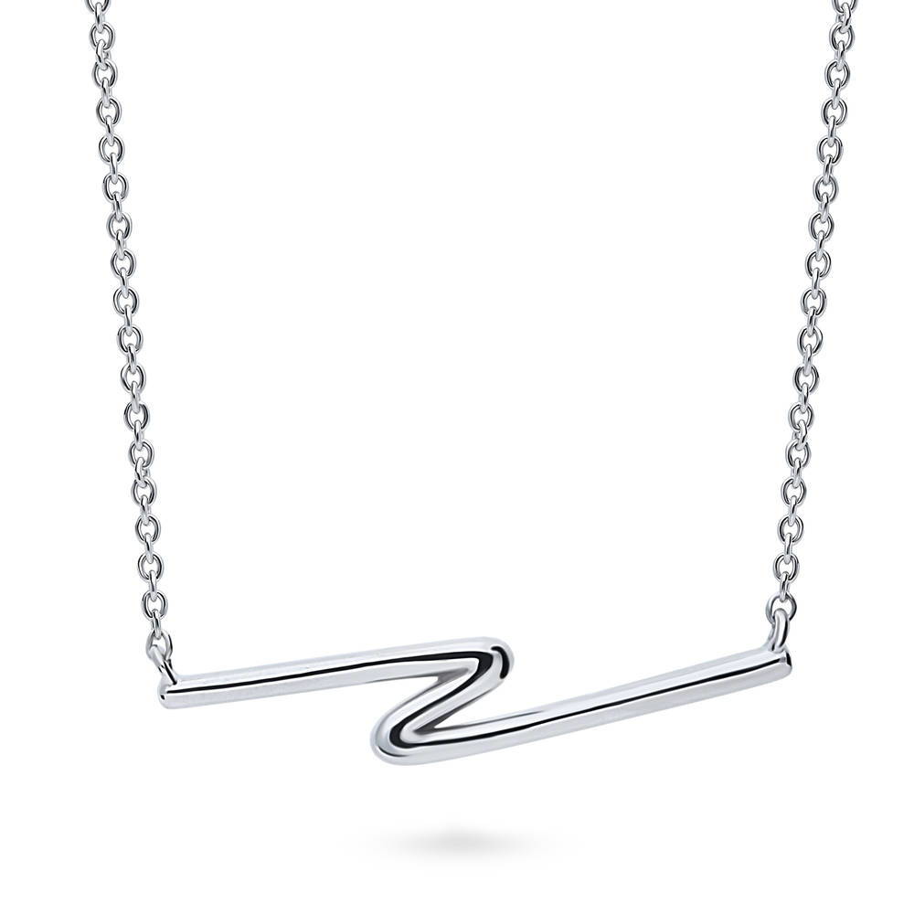 Front view of Pendant Necklace in Sterling Silver, 4 of 7