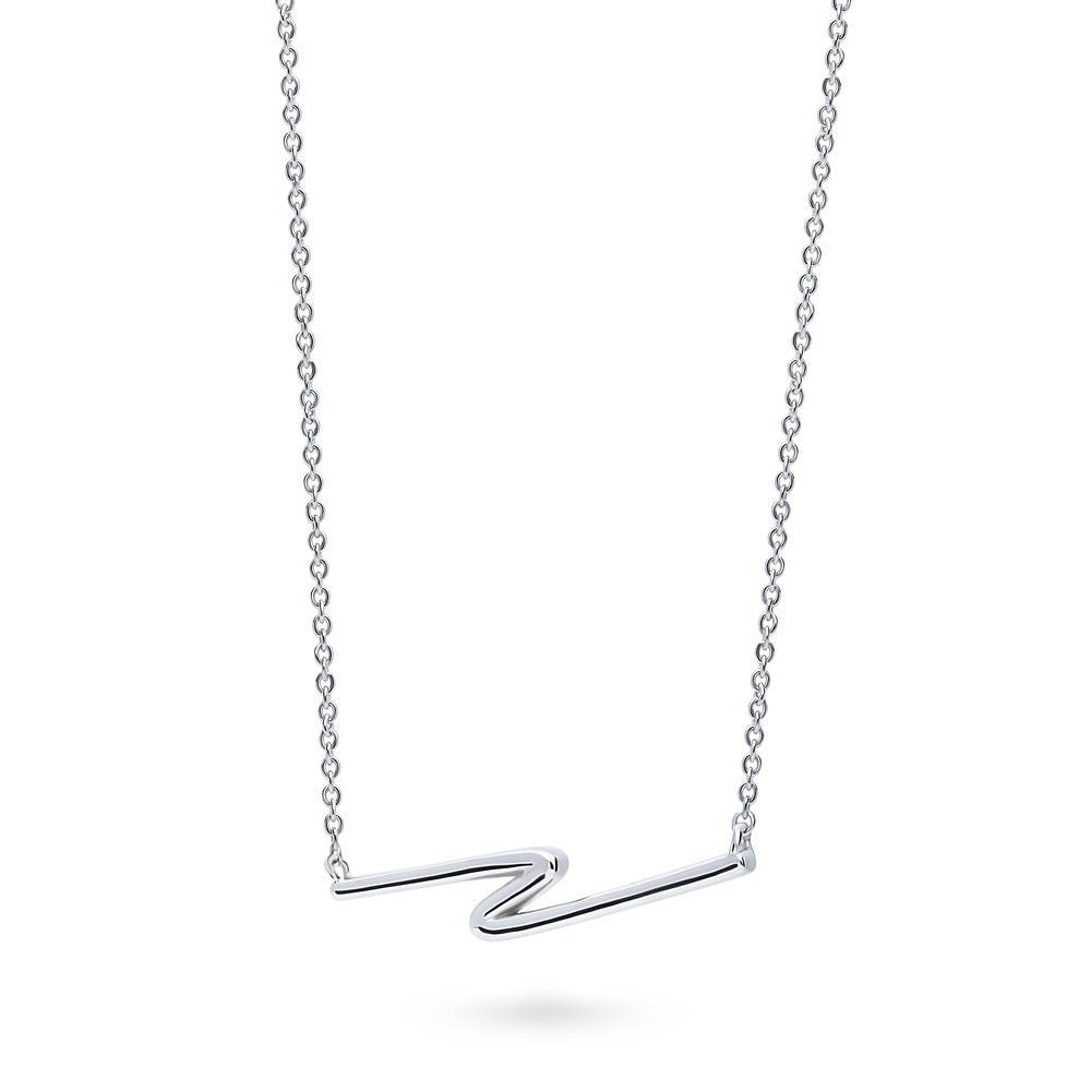 Angle view of Pendant Necklace in Sterling Silver, 5 of 7