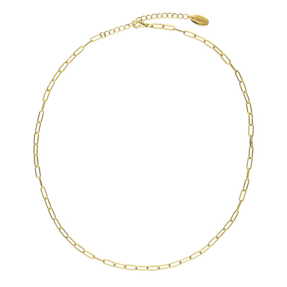 Paperclip Heart Chain Necklace in Yellow Gold-Flashed, 2 Piece, 5 of 19