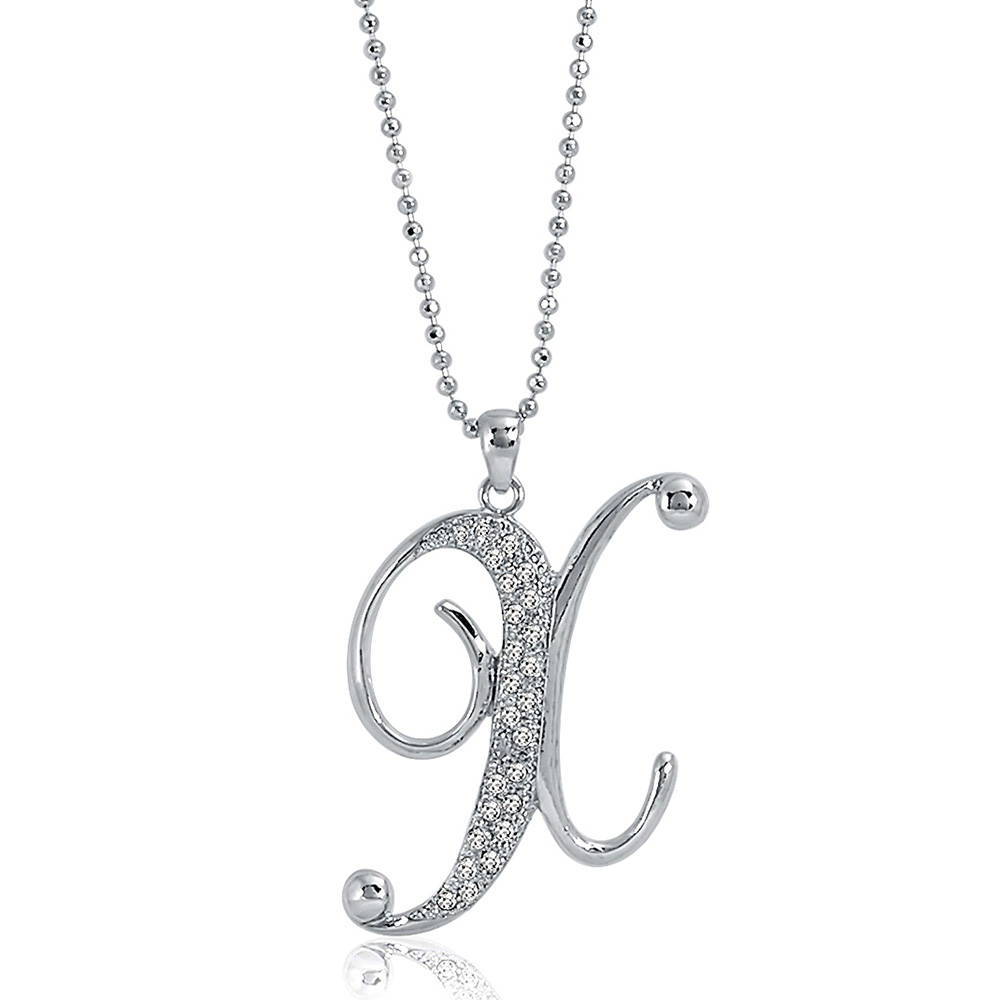 Initial Letter Necklace, X