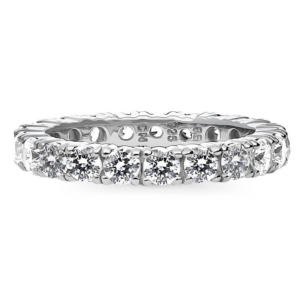 CZ Eternity Ring in Sterling Silver, 1 of 11
