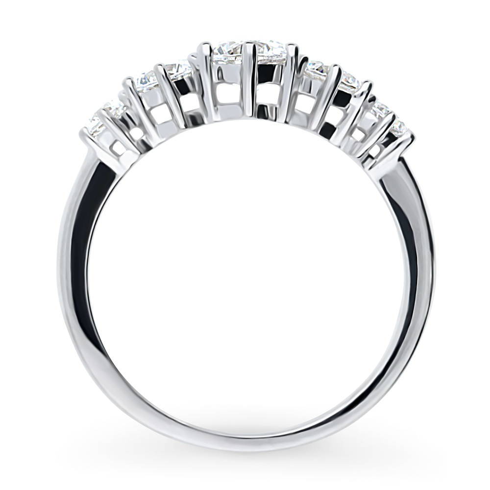 Alternate view of 5-Stone CZ Ring in Sterling Silver