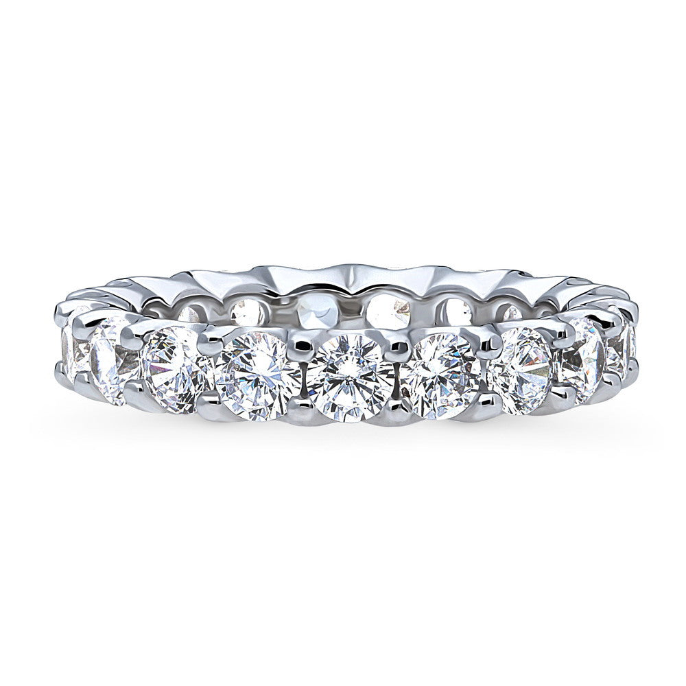 CZ Eternity Ring in Sterling Silver