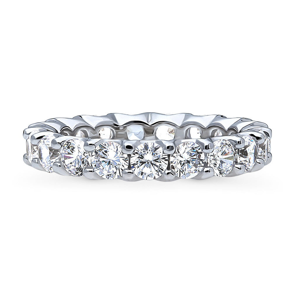 CZ Eternity Ring in Sterling Silver, 1 of 9
