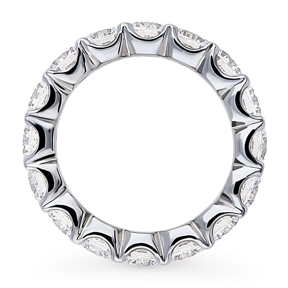 CZ Statement Eternity Ring in Sterling Silver