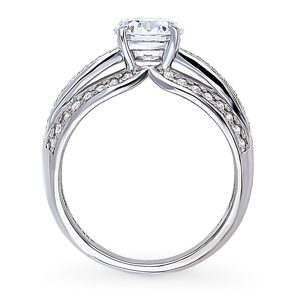 Solitaire 1.25ct CZ Ring in Sterling Silver