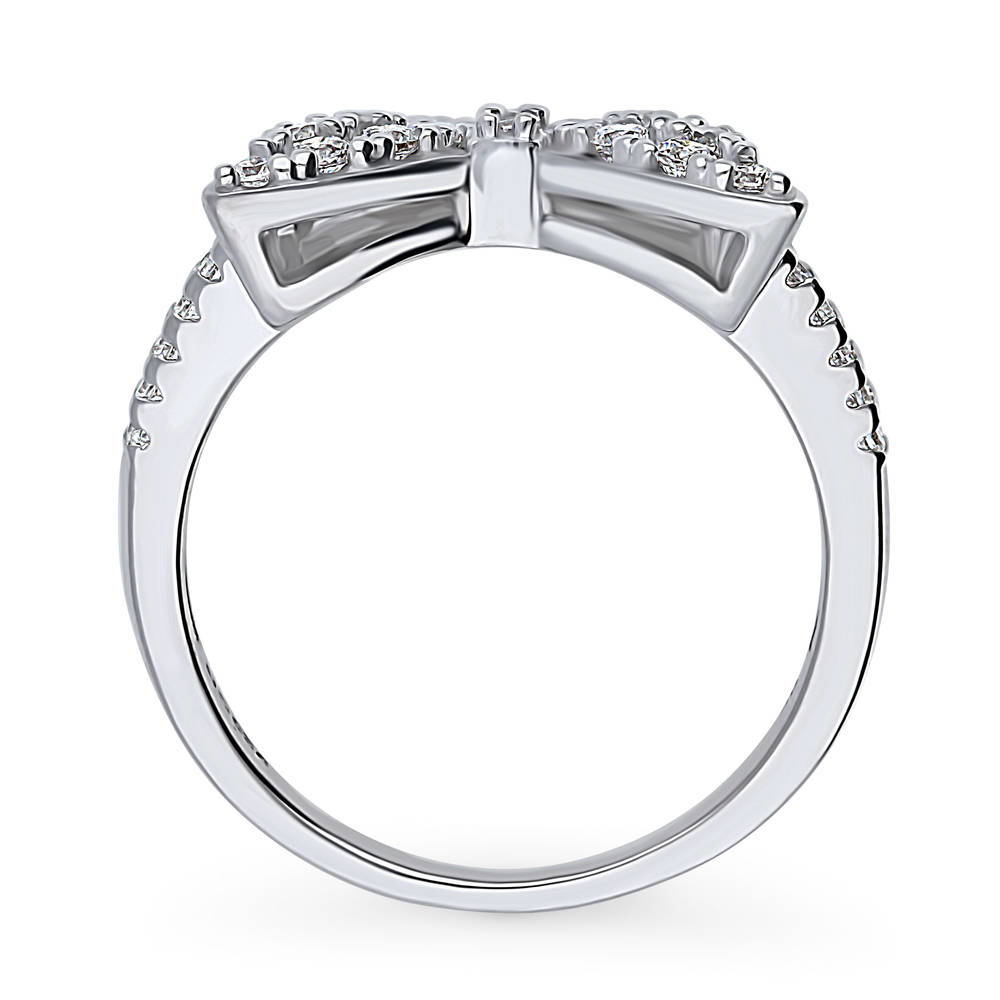 Alternate view of Butterfly CZ Ring in Sterling Silver