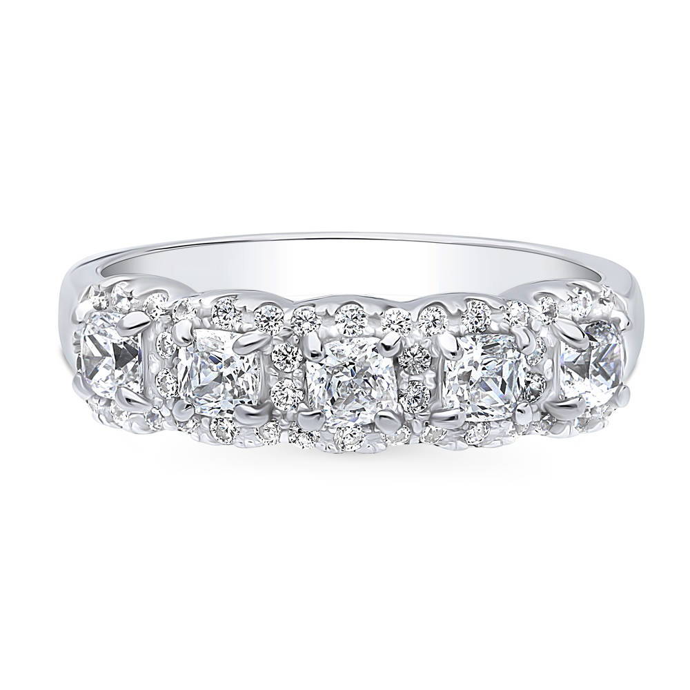 5-Stone CZ Ring in Sterling Silver