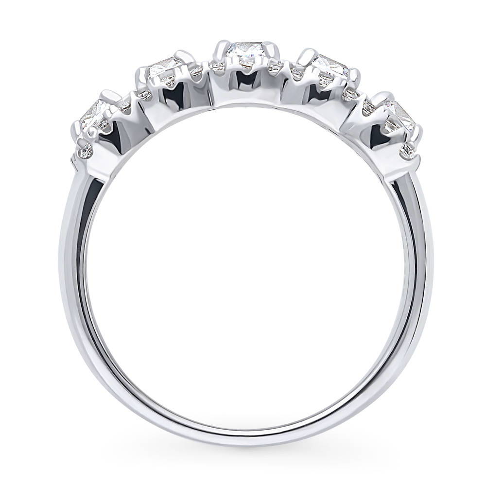 5-Stone CZ Ring in Sterling Silver