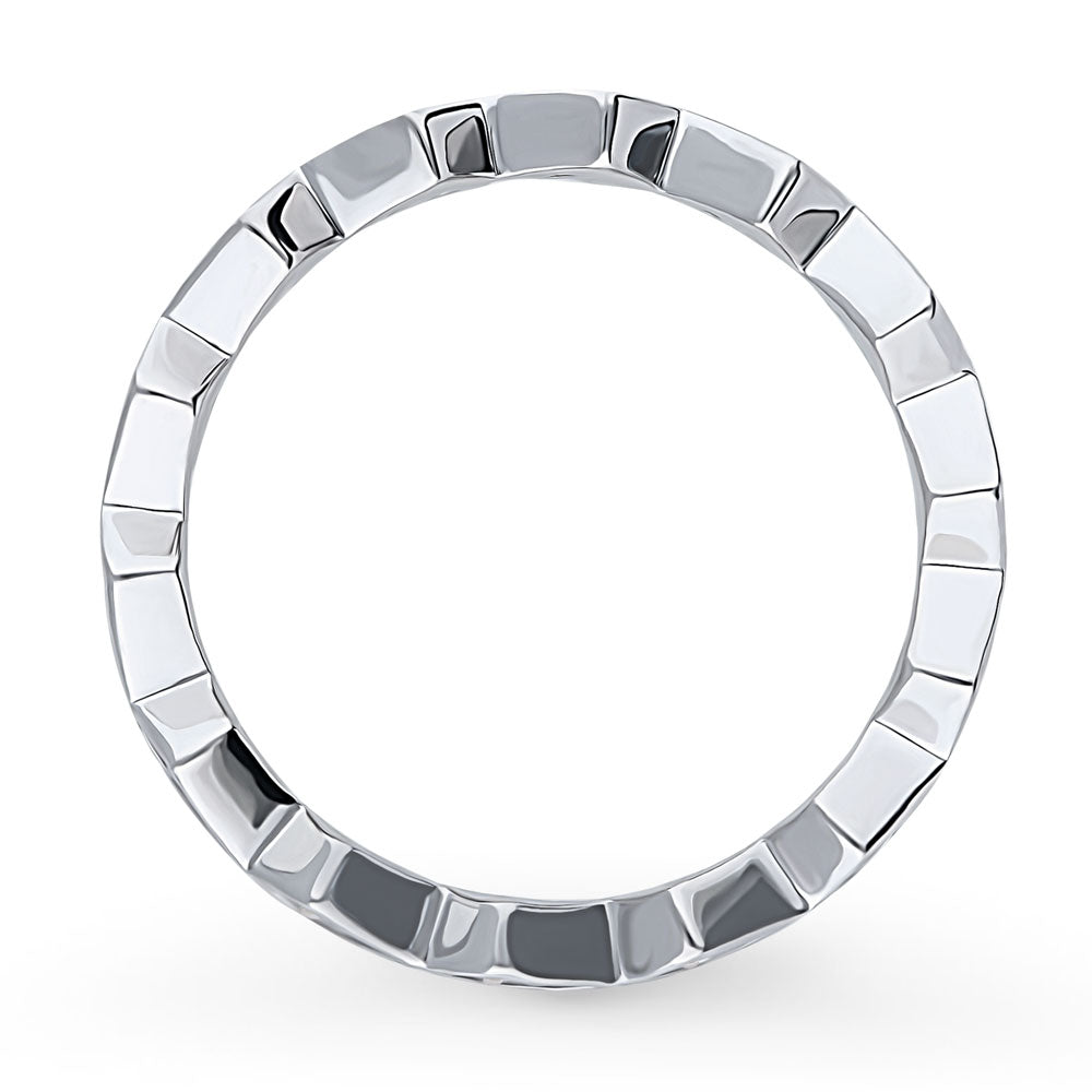 CZ Eternity Ring in Sterling Silver