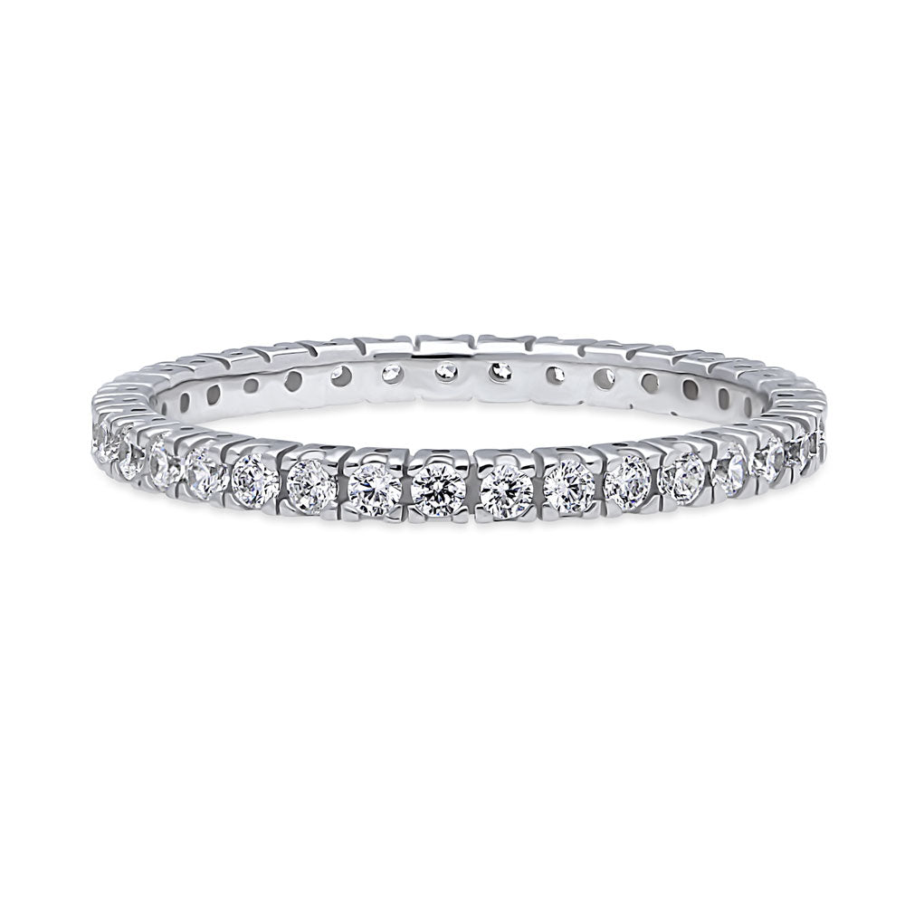 CZ Eternity Ring in Sterling Silver