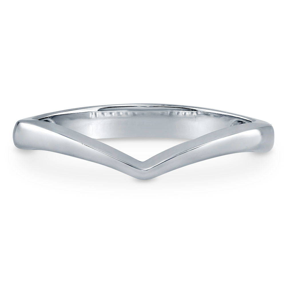 Wishbone Curved Band in Sterling Silver