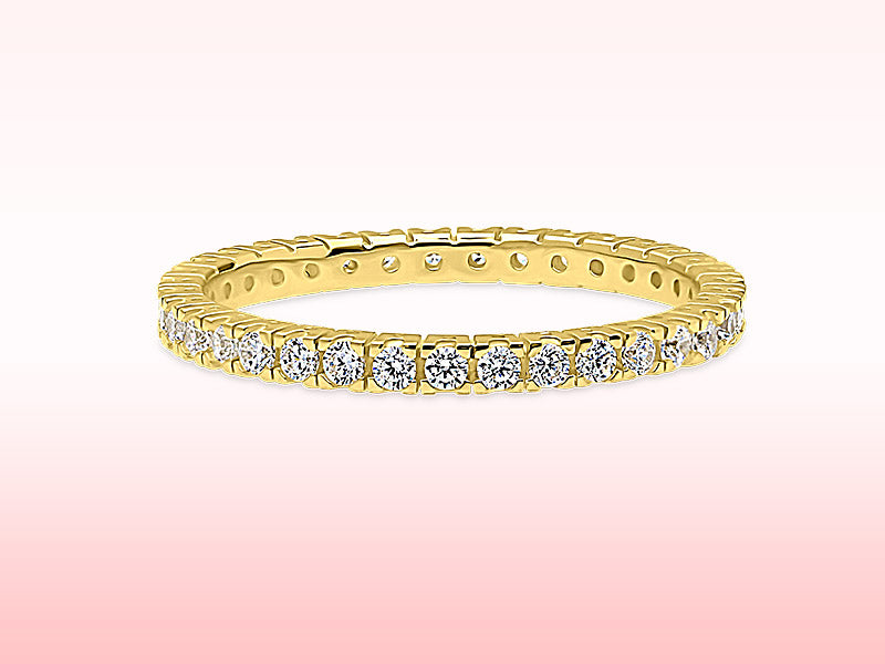 Stackable Eternity Rings: Sterling Silver & Cubic Zirconia – BERRICLE