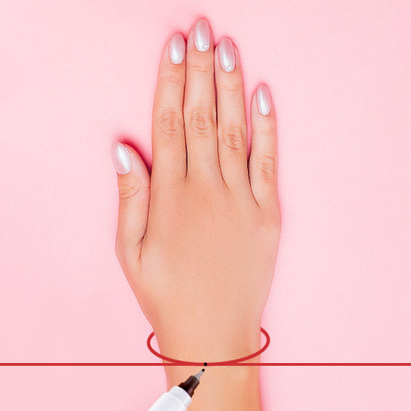 How to measure your bracelet size at home step 2