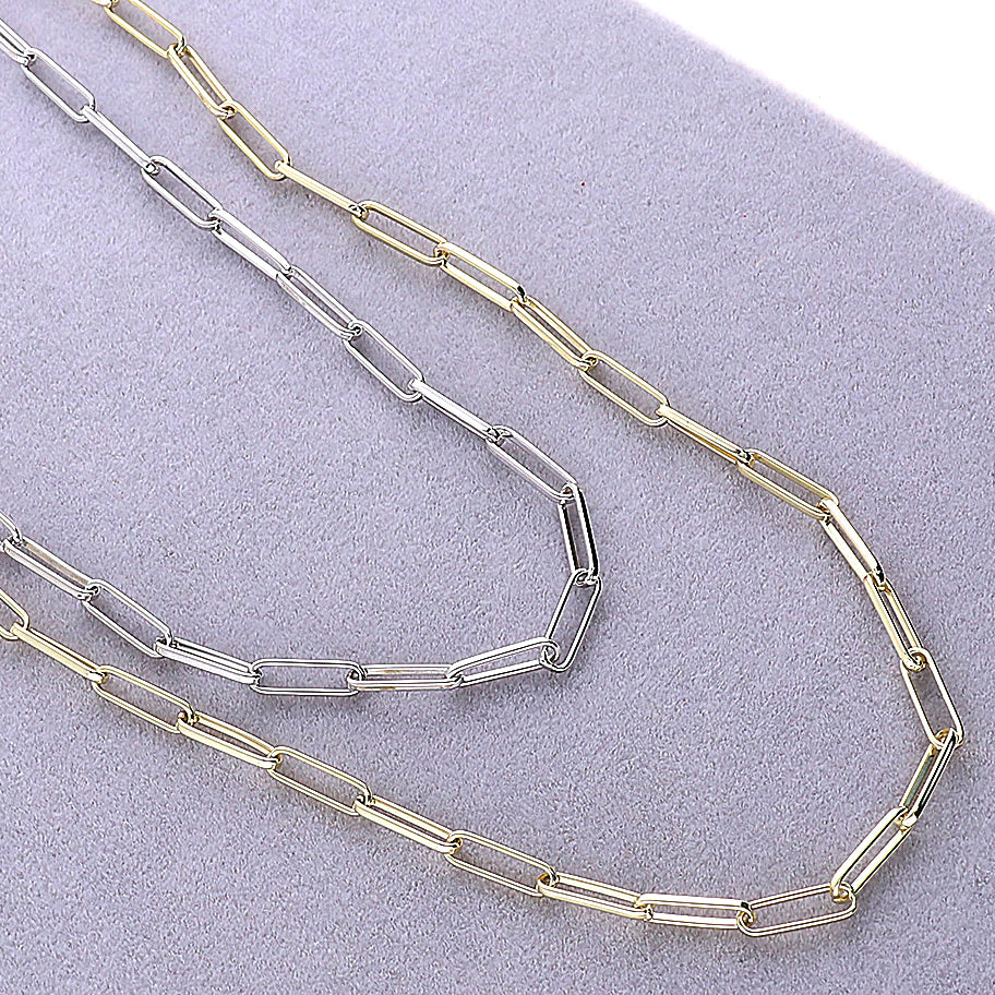 Sterling Silver 3mm Necklace Extender Chain 1, 2, 3, 4, 5, 6