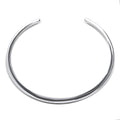 Angle view of CZ Cuff in Sterling Silver, Rhodium Plated