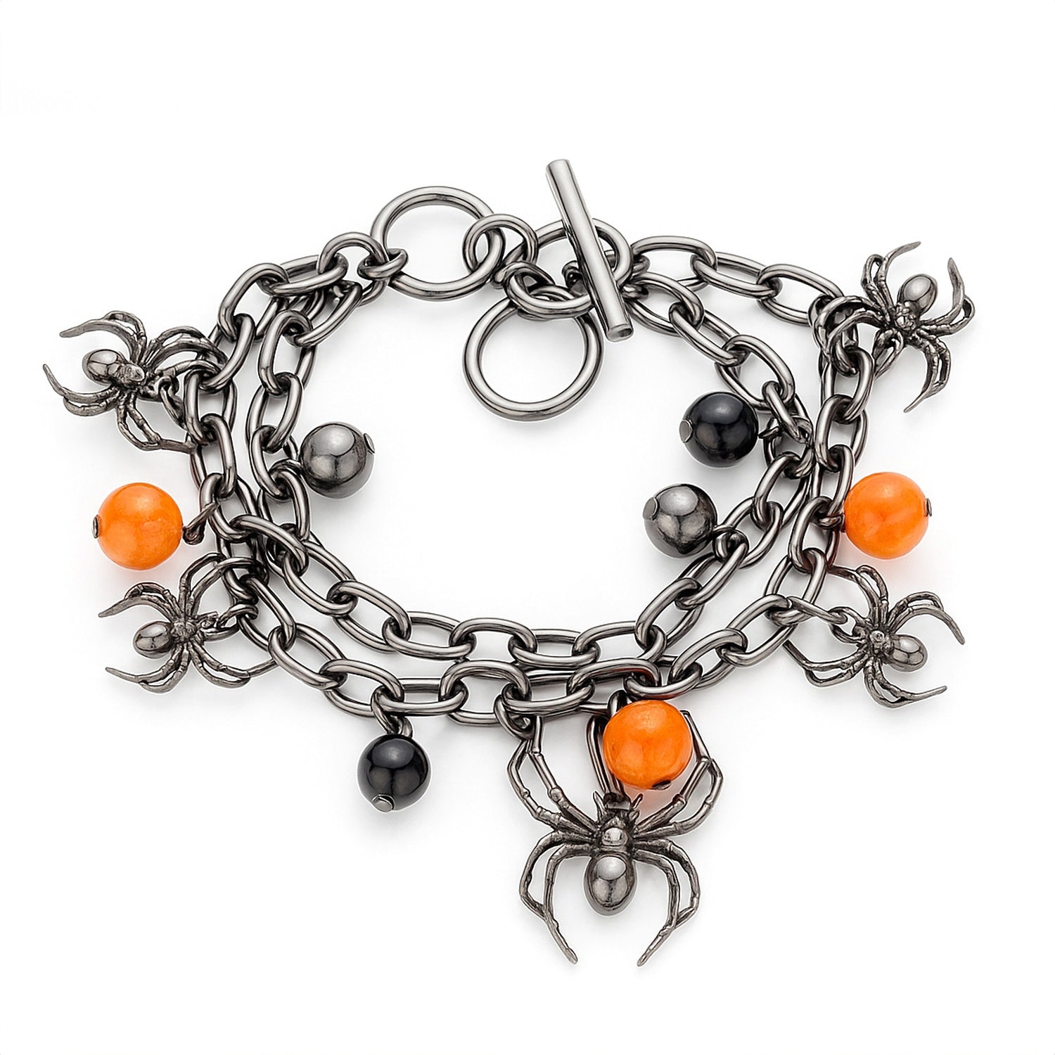 Spider Toggle Charm Bracelet, 1 of 4