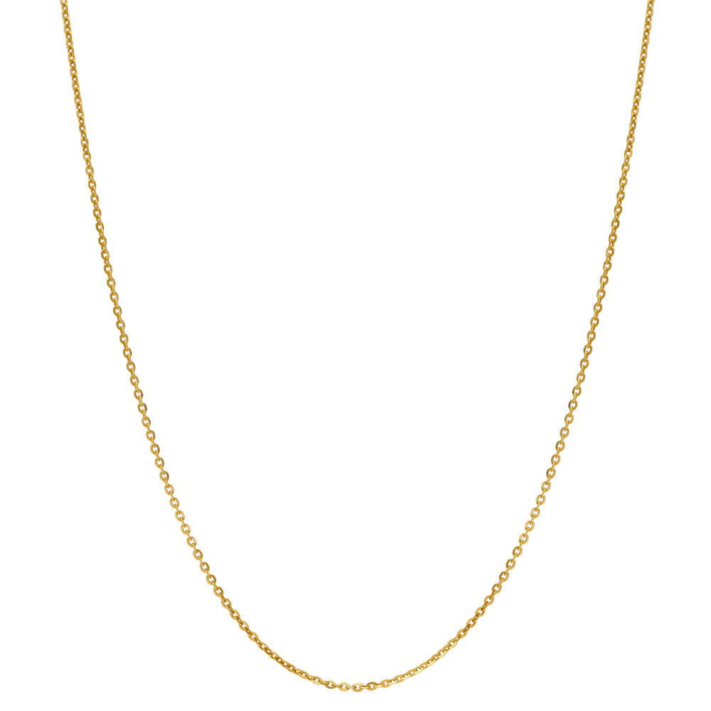Italian Layered Rolo Chain Necklace in Sterling Silver, 3-Piece, Yellow Gold Flashed / 16-20 inch