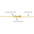 Angle view of Italian Layered Rolo Chain Necklace in Sterling Silver, 3-Piece, Yellow Gold Flashed / 16-20 inch