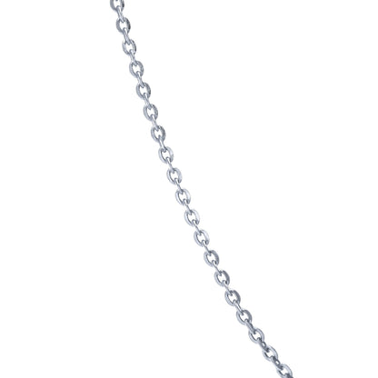 Italian Rolo Chain Necklace in Sterling Silver